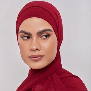 Veiled Collection Georgette Crepe Hijab - Saffron